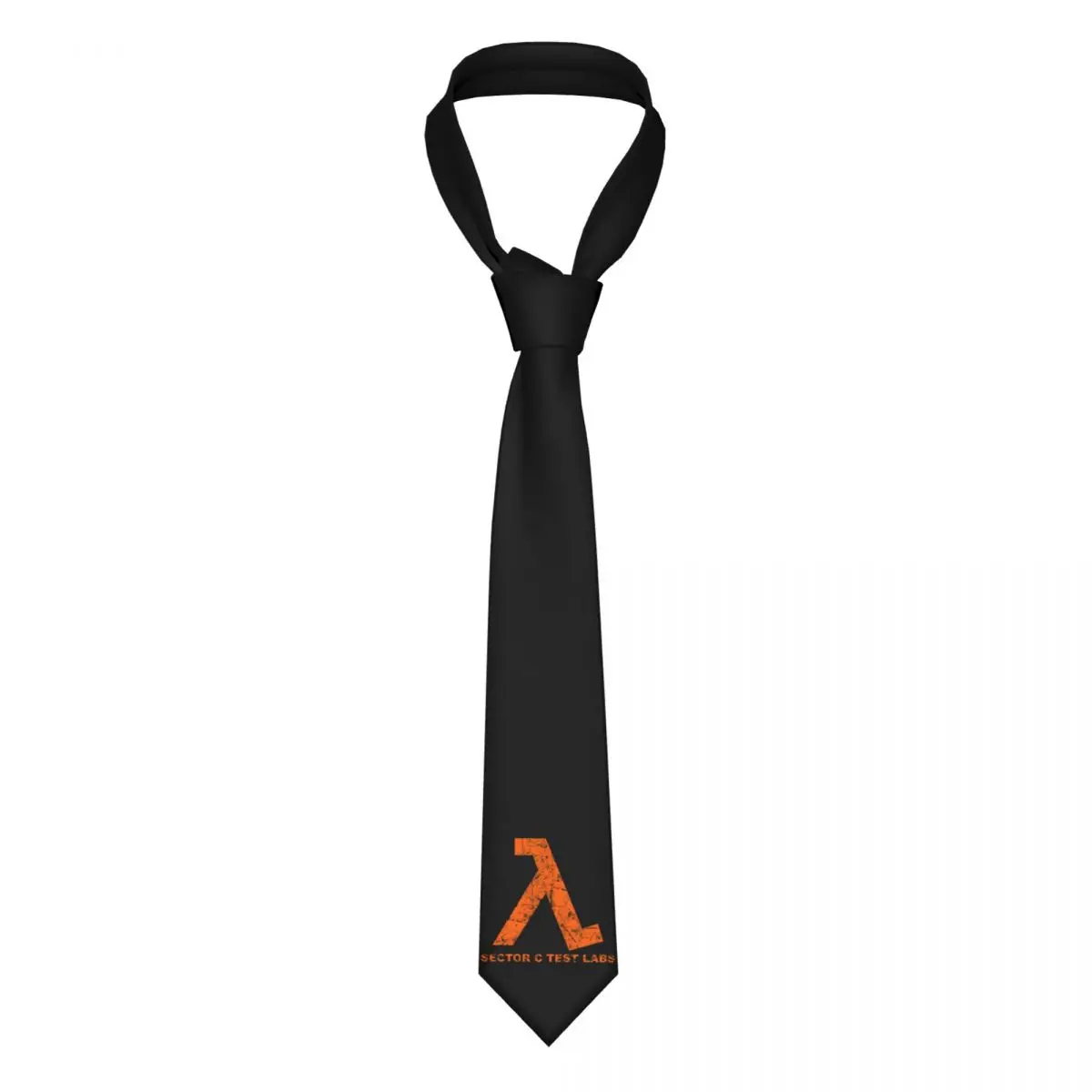 

Lambda Orange Grunge Classic Tie Ties Hip-Hop Street Cravat Street Necktie Narrow.8cm Wide