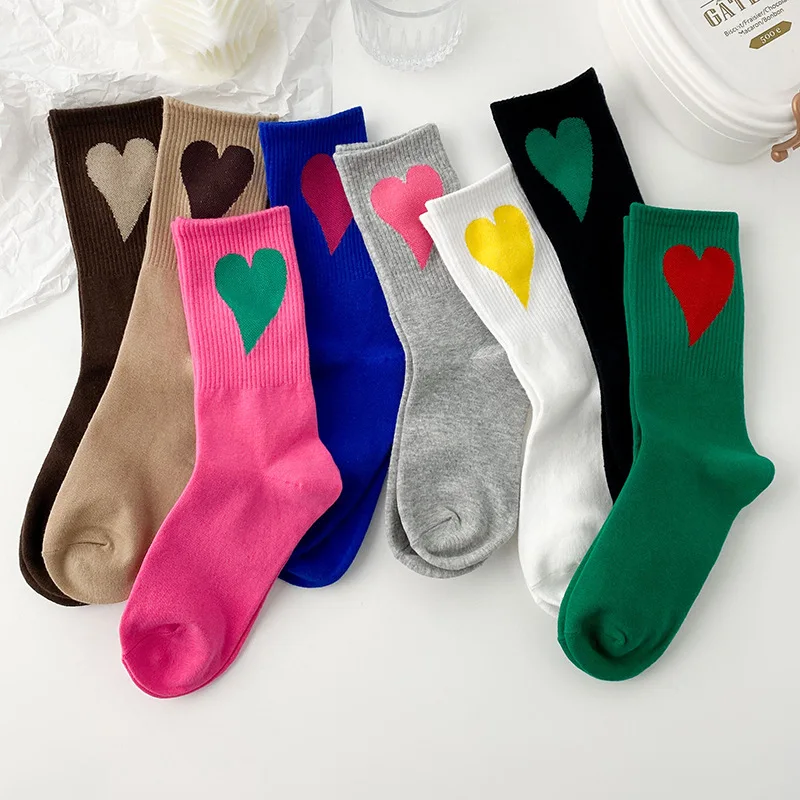 

Яркие цветные Оригинальные Осенние и зимние новые носки женские корейские мужские и женские парные хлопковые носки забавные носки