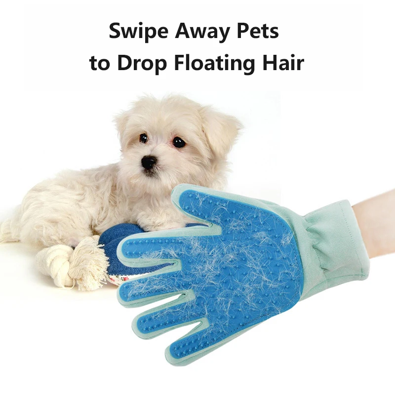 

1pc Dog Pet Silicone Grooming Glove Cat Brush Comb Deshedding Hair Removal Device Dogs Bath Cleaning Supplies Animal Combs