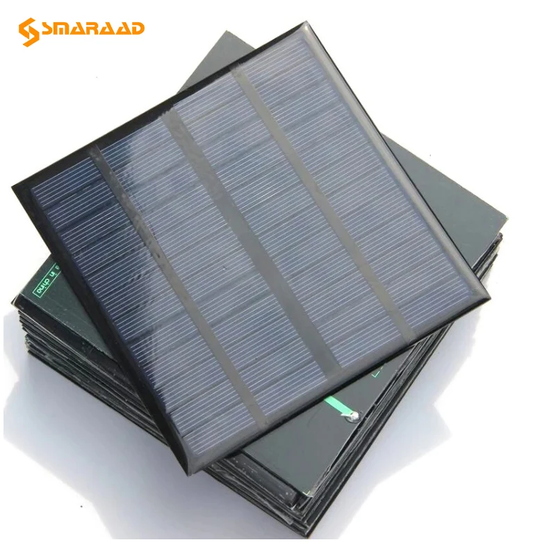 Células solares de silicio policristalino de 3 vatios, 12V, cargador de batería de energía Solar artesanal, 145x145mm, 3W, pequeños paneles solares, calentadores
