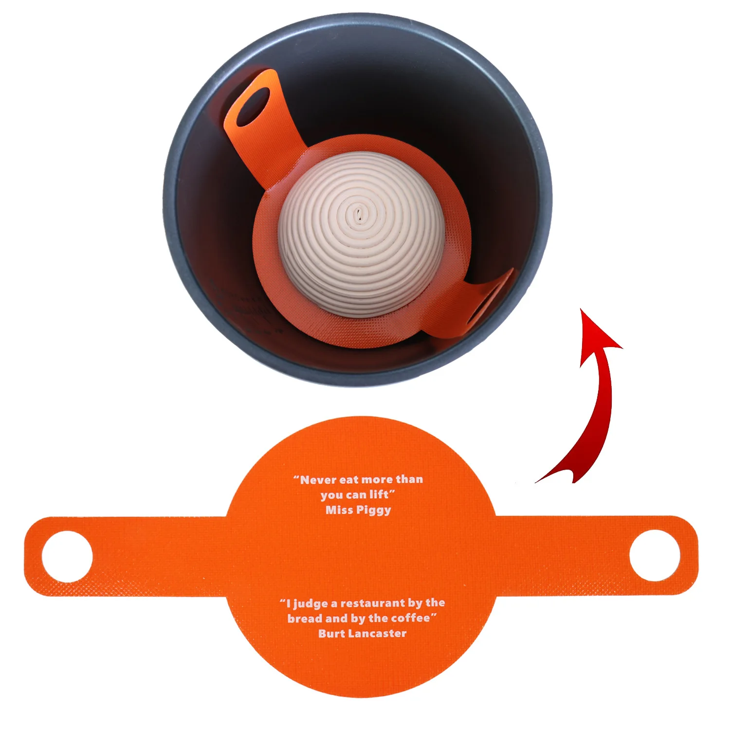 Аксессуары для духовки: тесто хлеба заменяет пергаментный бумажный слинг с