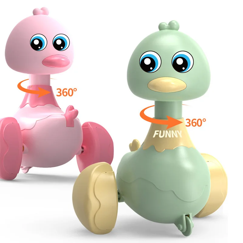 Инерционная качели прогулочная утка детская игрушка милая интерактивная