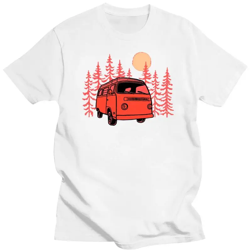 

2022 New Summer Style Fashion Sunset Van Men'S T-Shirt - Beach Camps German Car Combi Bus Surfs Tee Shirt