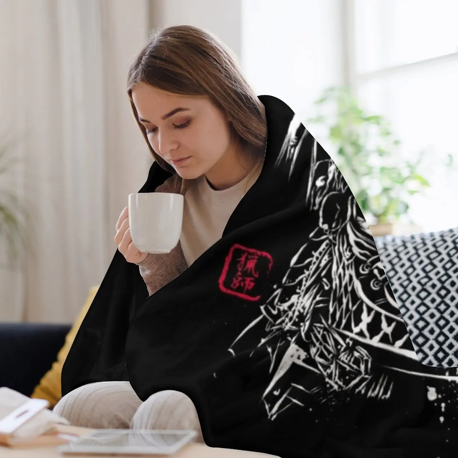 Фото Новое одеяло-плед «Тень охотника», теплое и комфортное, подарок для родителей и друзей №3