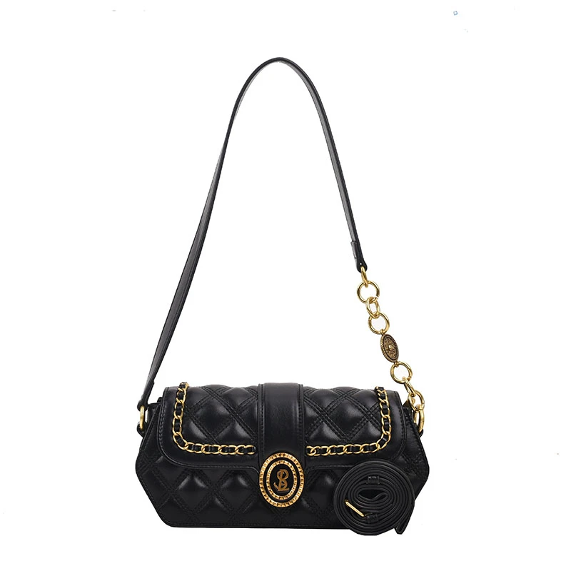 

Женская сумка, модная кожаная сумка в клетку со стразами, сумка на плечо с цепочкой, роскошная дизайнерская сумка через плечо, Повседневная Сумка-тоут, бесплатная доставка