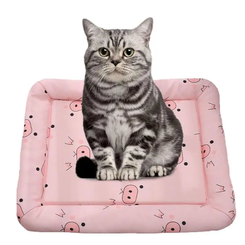 

Pet Ice Pad Pet Pad Mat For Dog Cat Cooling Portable Summer Pet Ice Silk Pad Reusable Pet Self Cooling Mat For Small Cats And