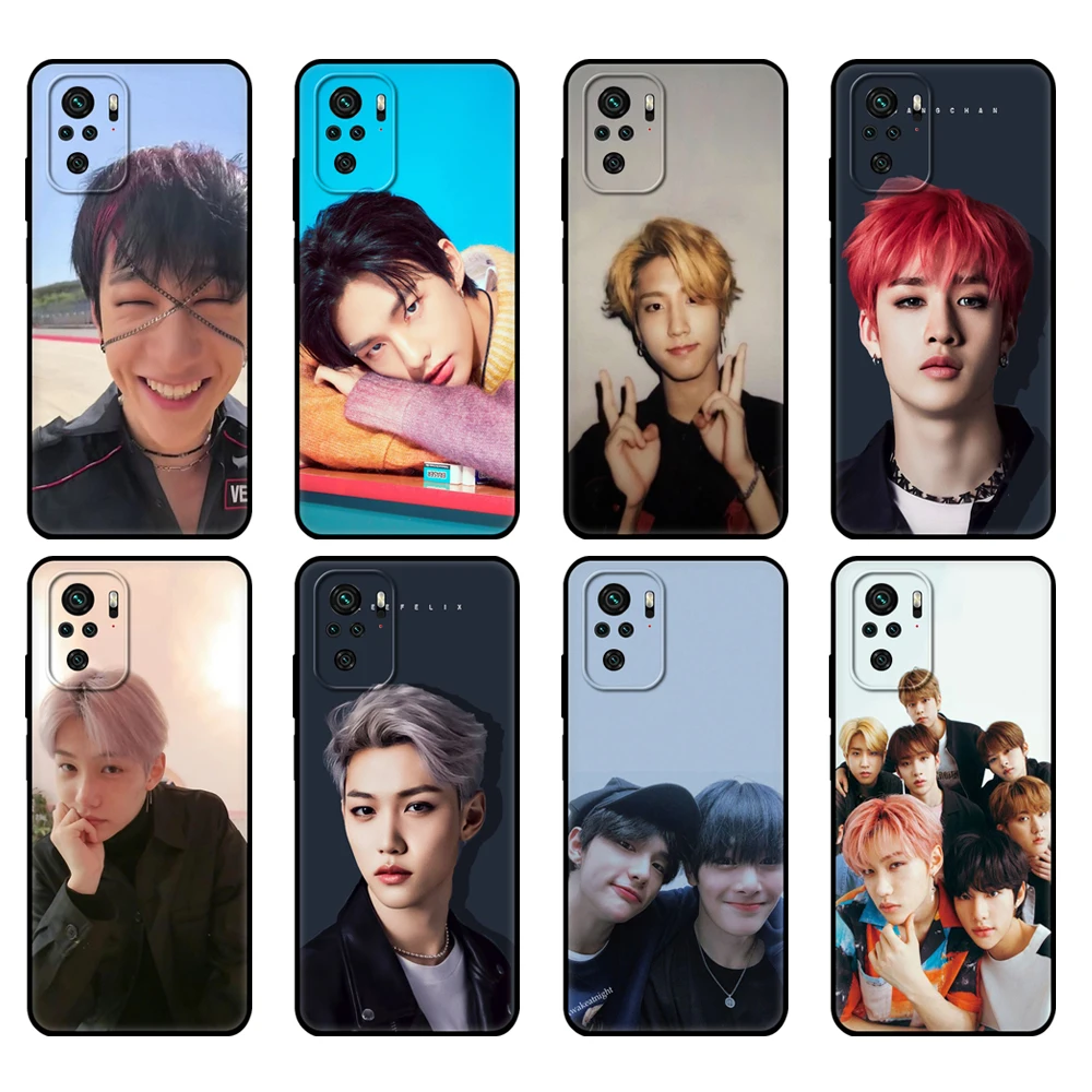 

Black tpu Case For Xiaomi Redmi 9T Case Redmi Note 9T Note 10 Pro Case A Stray Kids K