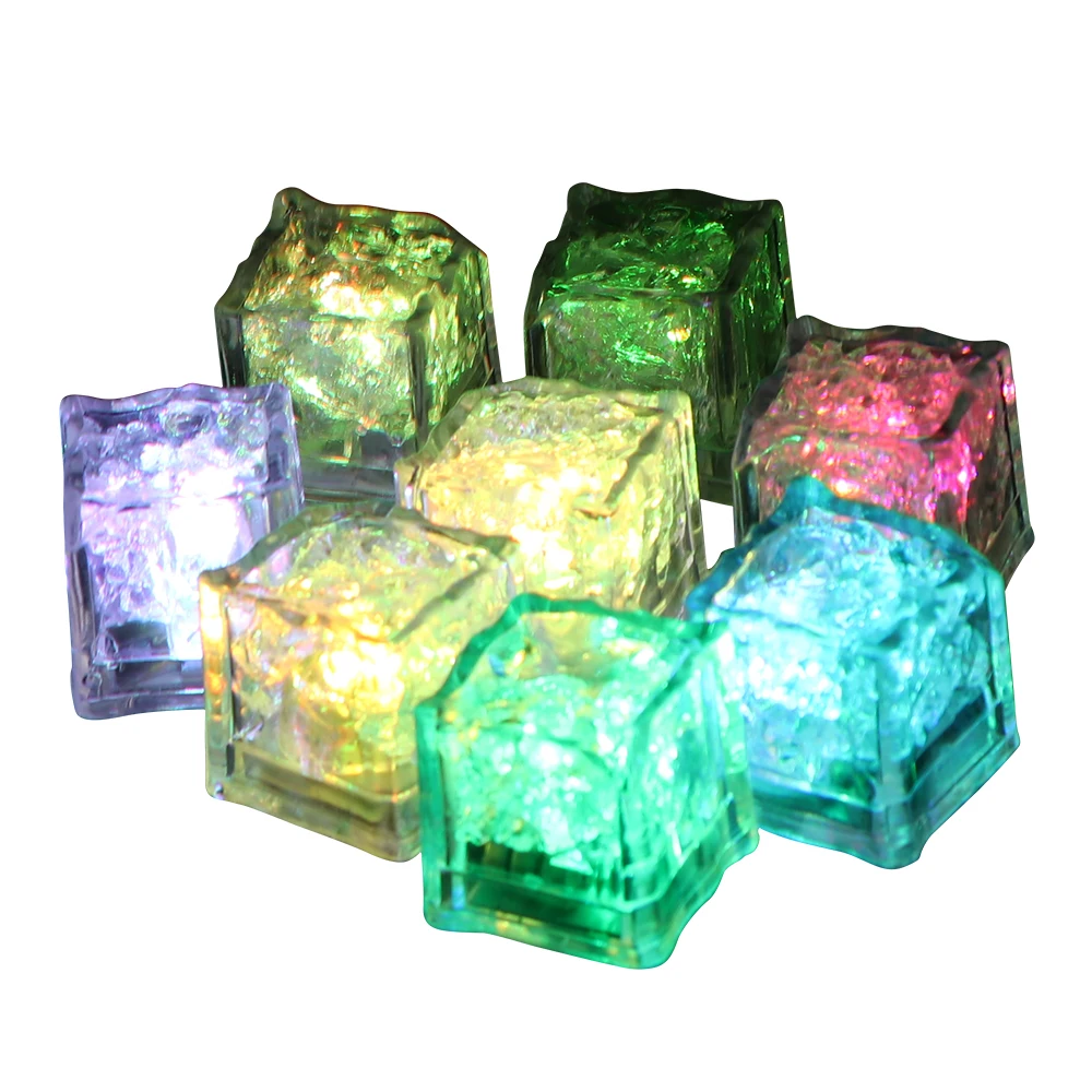 

1PCS LED Ice Cubes Glowing Party Ball Flash Light Luminous Neon Wedding Festival Christmas Bar Wine Glass Decoration Supplies