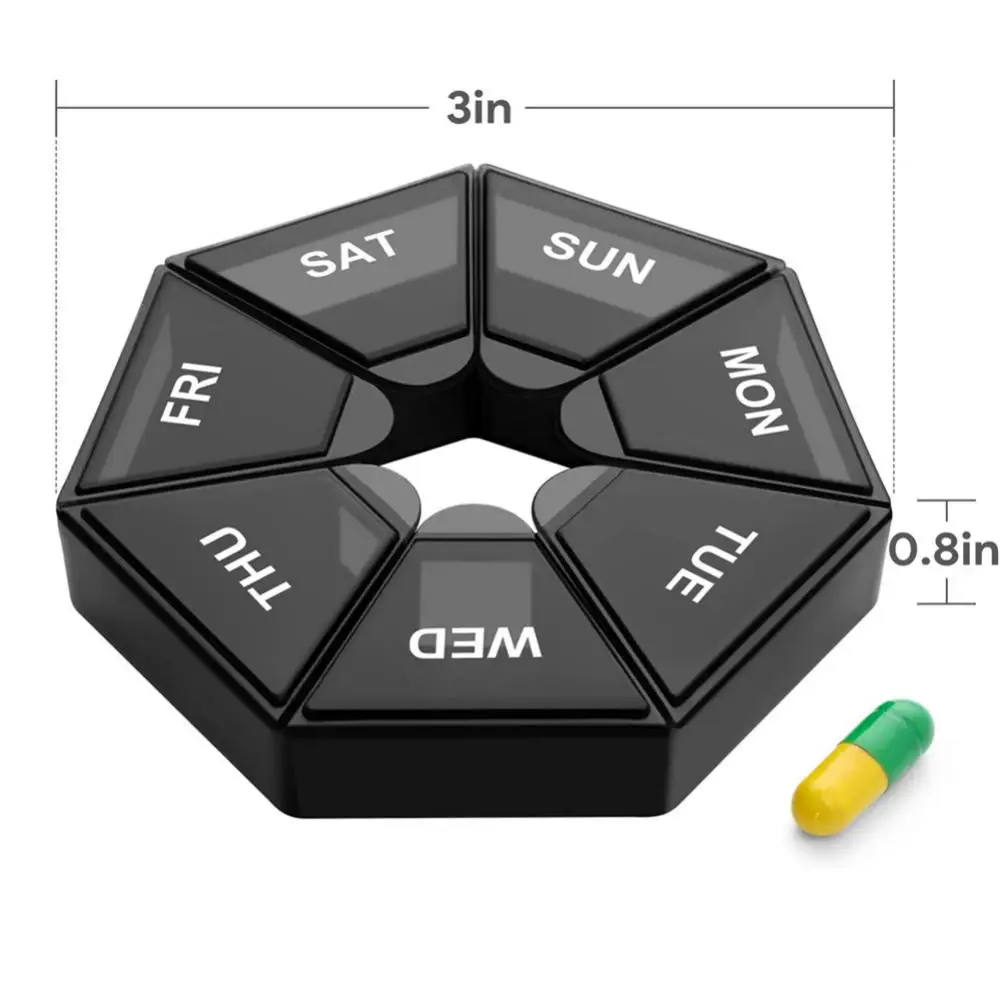 

Portable Travel Pill Cases Box Pill Organizer Jewelry Box Portable Sub-packing Pill Box Waterproof Medicine Storage Organizer
