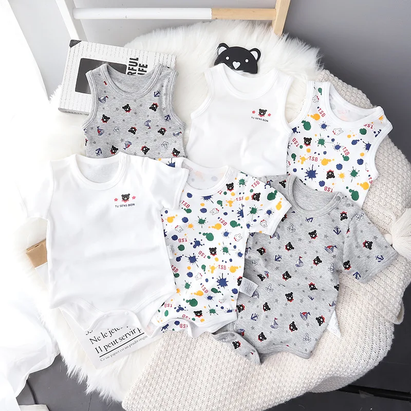 

Baby Boys Summer Climbing Romper 3 Pieces in 1 Pack