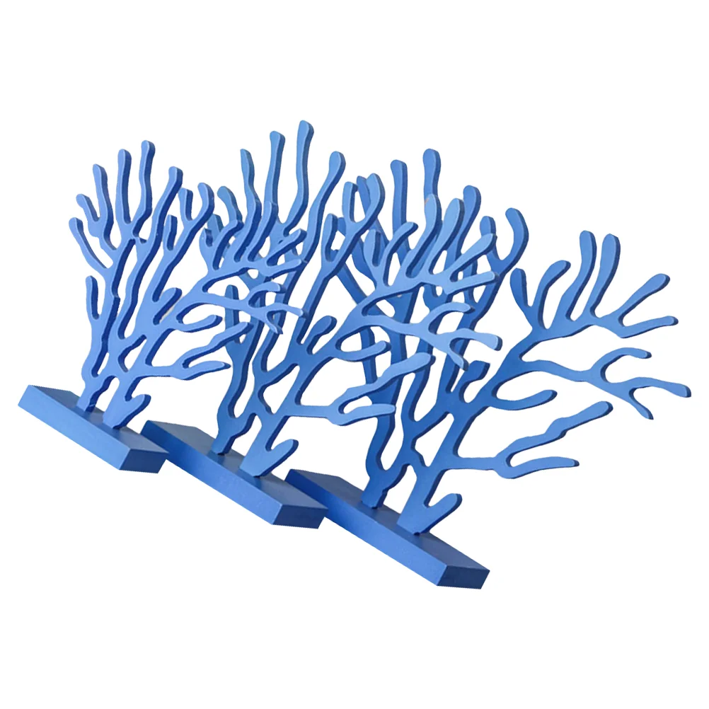 Декор из дерева коралловые украшения растение детская комната настольные декоры