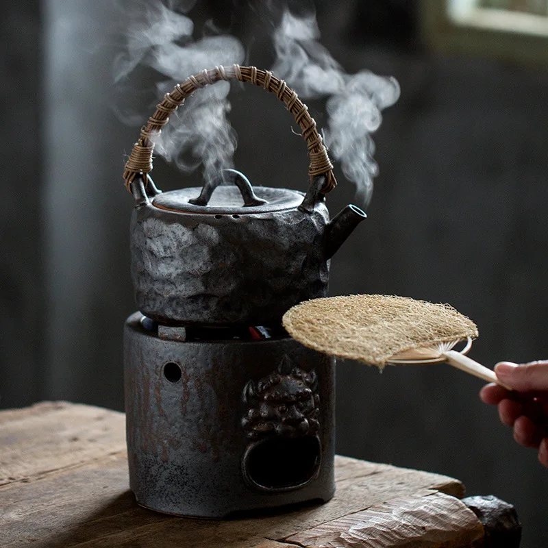 

Керамическая плитка на древесном угле, чайник для заваривания, одинарный бытовой чай кунг-фу, настольное устройство для приготовления чая