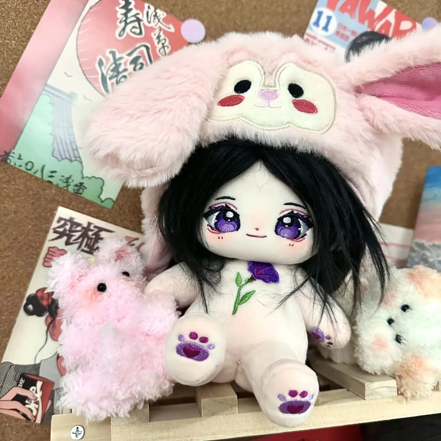 

Плюшевая мультяшная кукла Qian Xing, 20 см, каркас Утренней славы, плюшевая подушка для косплея, милый подарок для фанатов