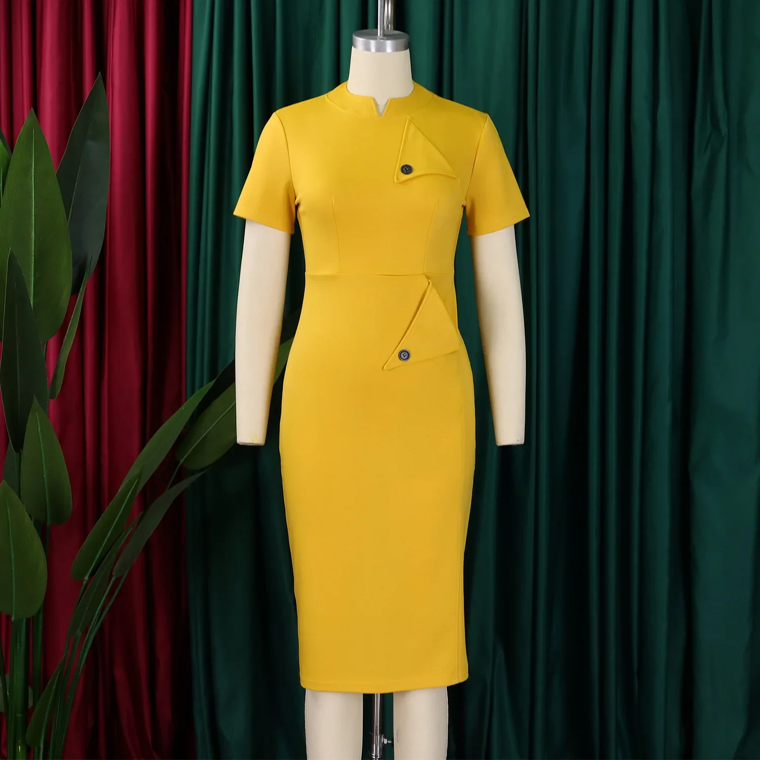 Элегантные церковные платья для женщин облегающее платье с коротким рукавом и