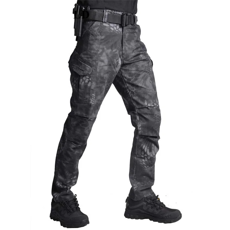 

Tactical Camo Men Pants Military Camping Hiking Airsoft Combat Cargo Pant Waterproof Ripstop Army Men's Clothing