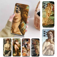 renaissance art painting clear phone case for samsung a71 a72 a73 a01 a11 a12 a13 a22 a23 a31 a32 a41 a51 a52 a53 4g 5g tpu case