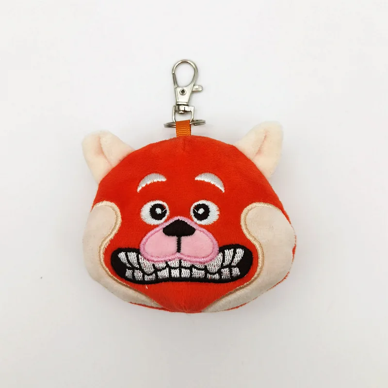 2022 Turning Red Pixar Disney Panda Keychain Plush Pendant Animals Raccoon Pendants Doll Cartoon Stuffed Plush Toy for Kids Gift