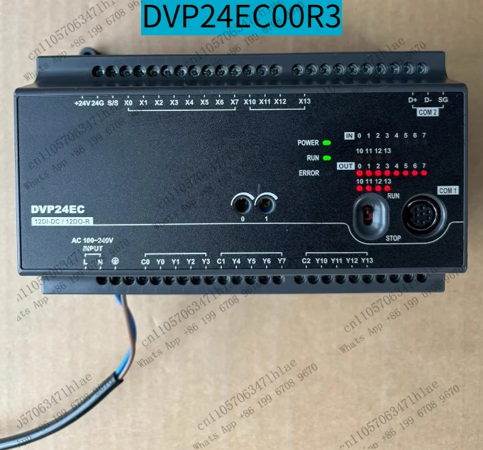 Фото ПЛК, DVP24EC00R3, EC3-8K, протестирован и функционально упакованный №1