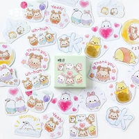 45pcsset kawaii anime bear sticker diy hand journal photo album decoration scrapbooking sticker cute office student stationery