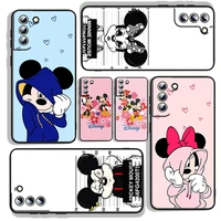 mickey mouse love for samsung galaxy s22 s21 s20 fe ultra s10e s10 s9 s8 s7 s6 edge plus black silicone phone case