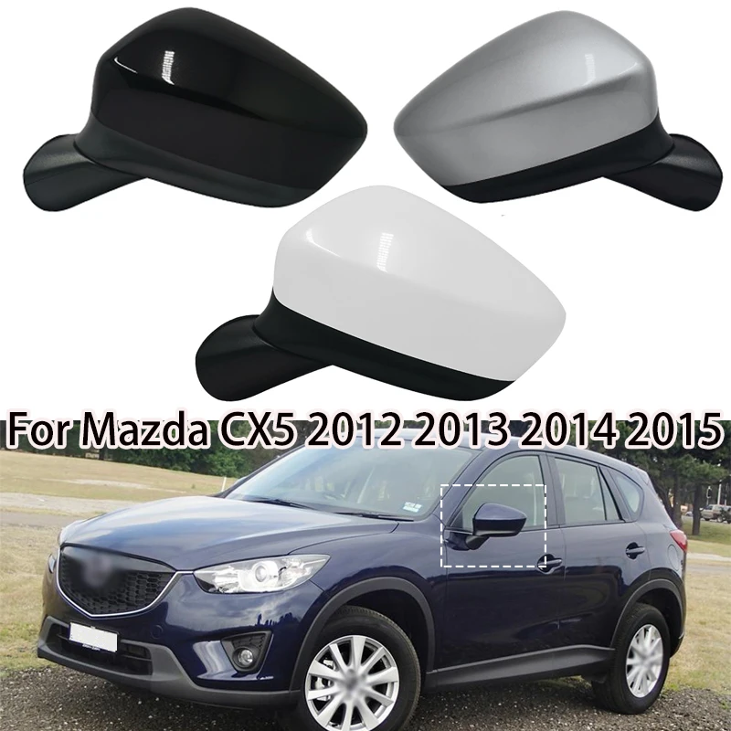 

Car 8Pins Rear view mirror assembly For Mazda CX5 2012-2015 Auto Electric folding steering lamp lens adjustment lens demisting