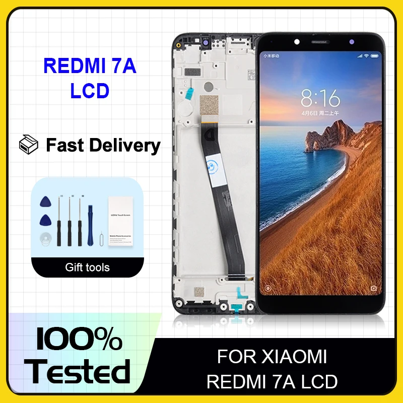 ЖК-дисплей с сенсорным экраном 5,45 дюйма для Xiaomi Redmi 7A, дигитайзер в сборе MZB7995IN M1903C3EG M1903C3EH M1903C3EI, дисплей, 1 шт.