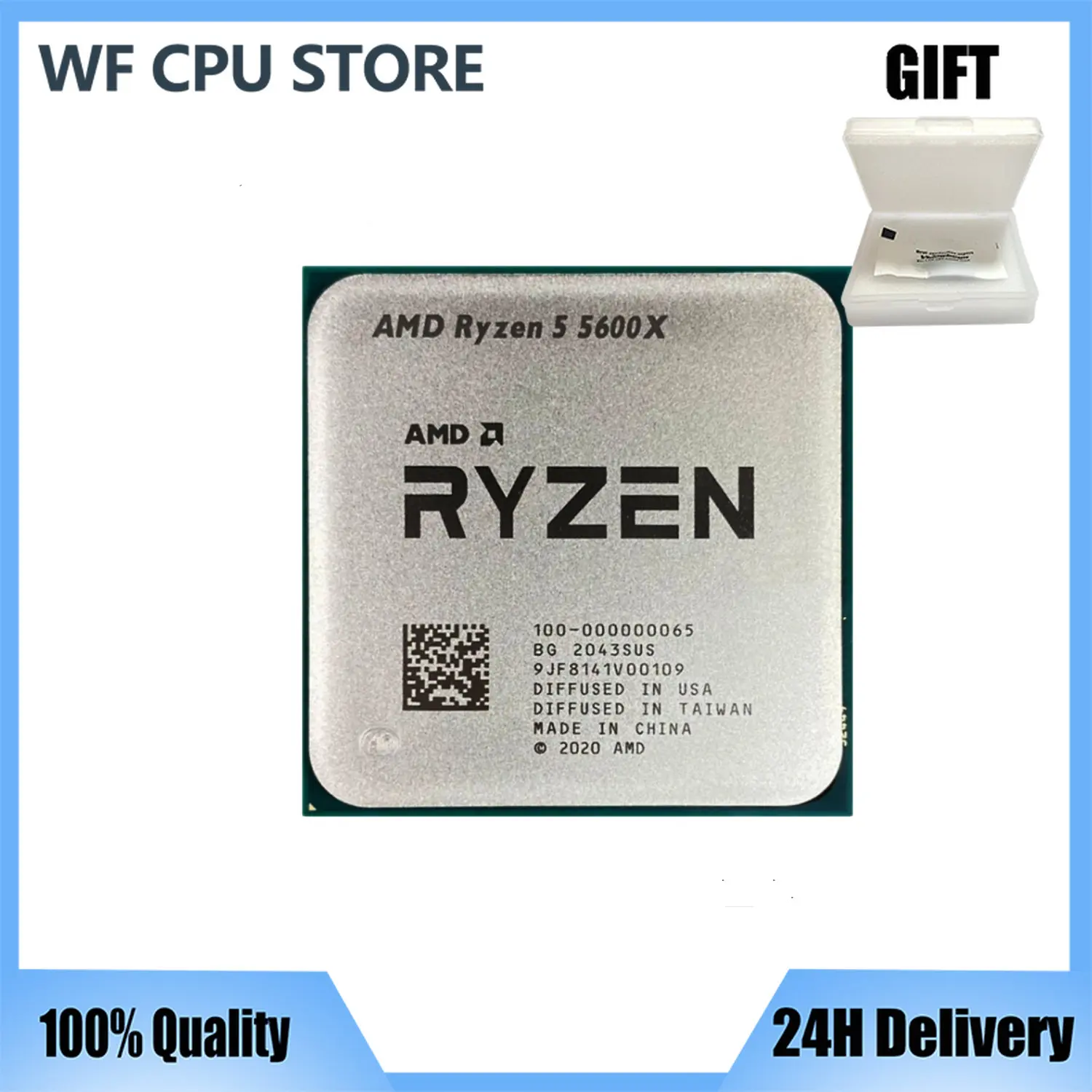 

Процессор AMD Ryzen 5 5600X R5 5600X 3,7 ГГц шестиядерный двенадцатипоточный процессор 7 нм 65 Вт L3 = 32M 100-000000065 разъем AM4