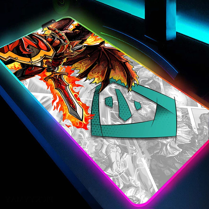 Игровой коврик для мыши Dota2 PC RGB с подсветкой