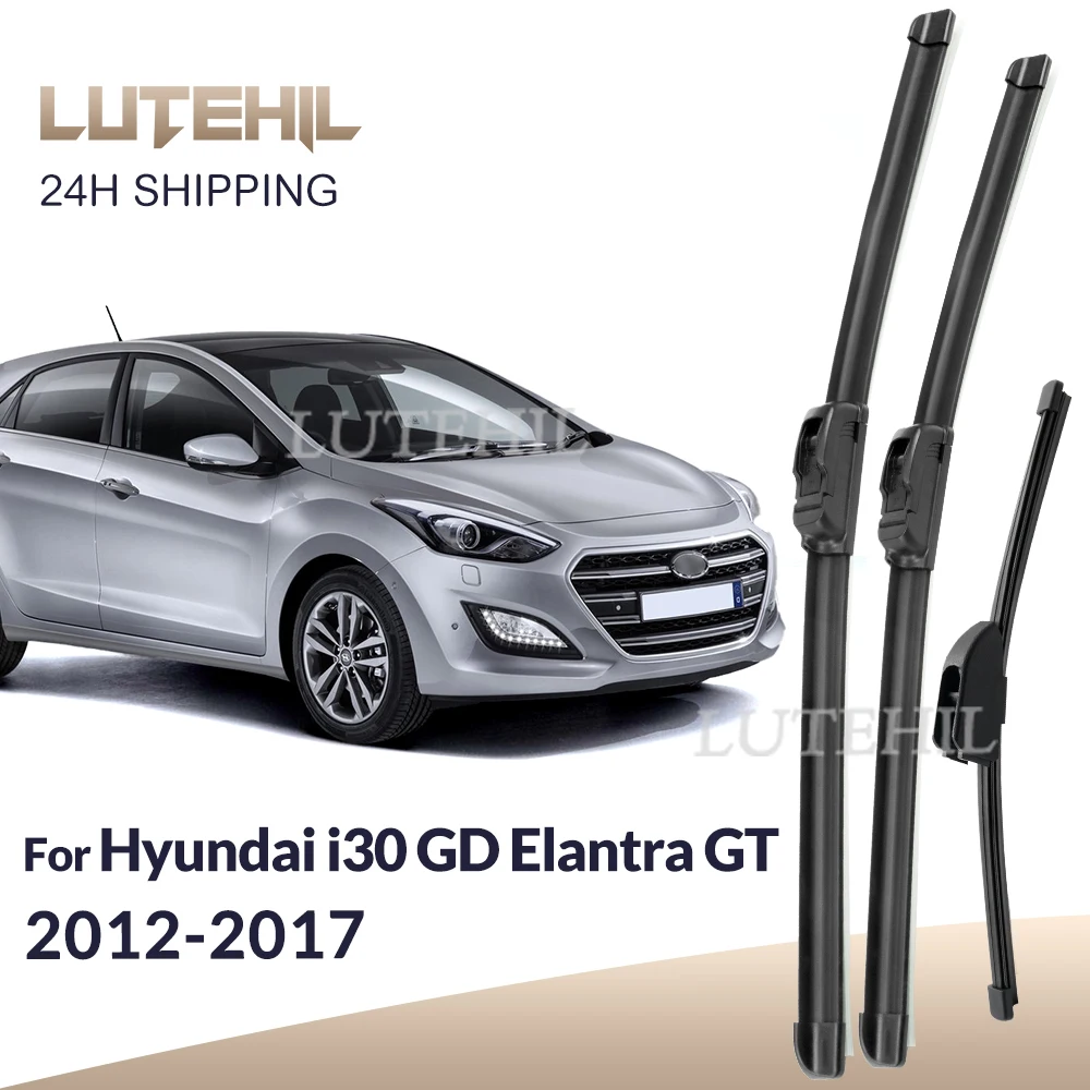 

Для Hyundai i30 GD Elantra GT 2012-2017 2013 2014 стеклоочиститель передние и задние щетки стеклоочистителя лобовое стекло щетки для окон 26 "+ 14" + 13"