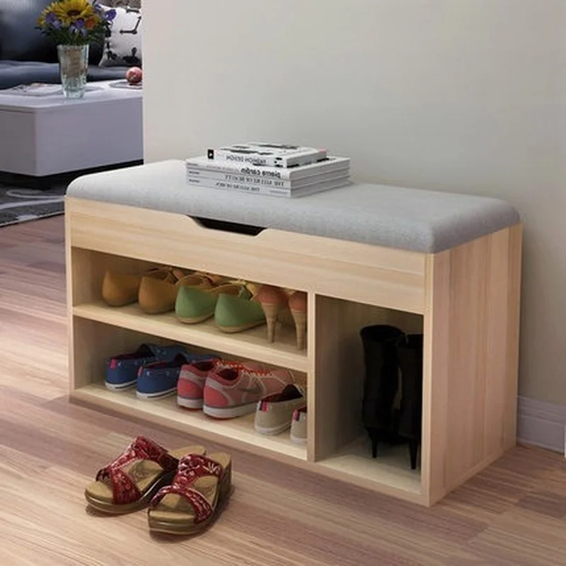 

Simple Modern Shoe Storage Stool Fashion Sofa Bench Change Shoe Bench Shoe Rack Living Room Convenient Shoebox Shoes Organizer
