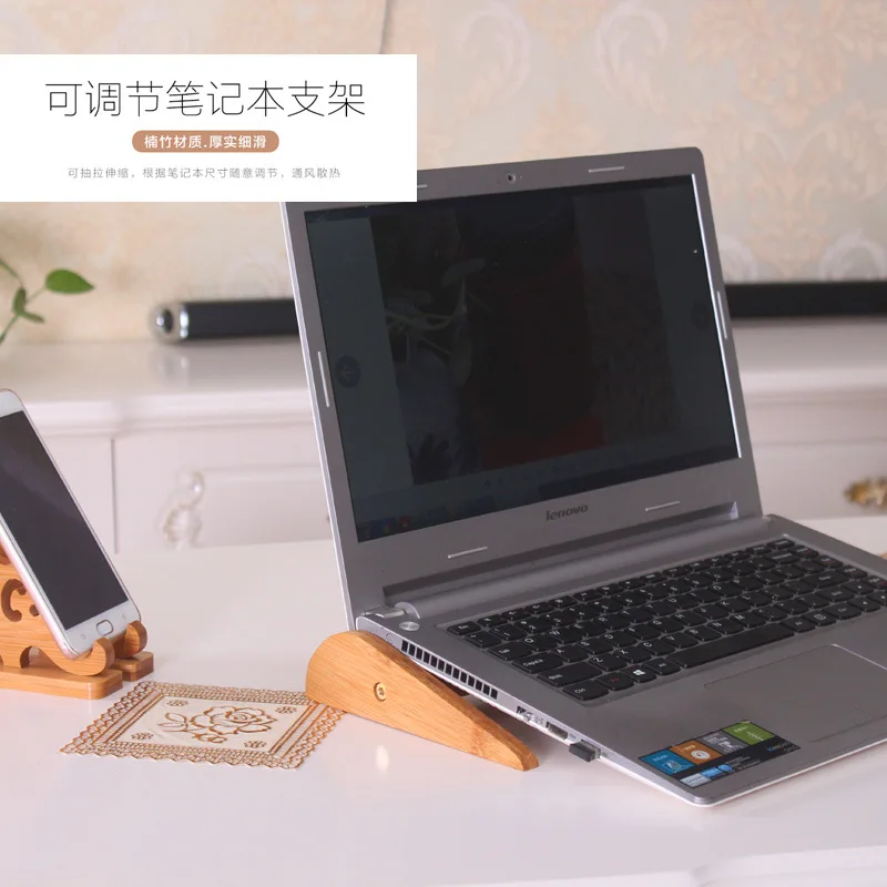 Деревянная универсальная подставка для ноутбука, охлаждающий кронштейн для ноутбука Macbook Pro Air IPad Pro, съемный деревянный держатель, горячая Распродажа
