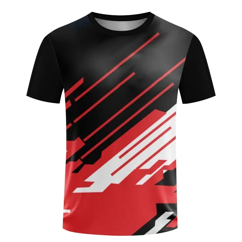 

Summer Cool breathable Men's T-shirt loose Short Sleeve O neck fashion gradient Tshirt youth casual series Women shirt Tops