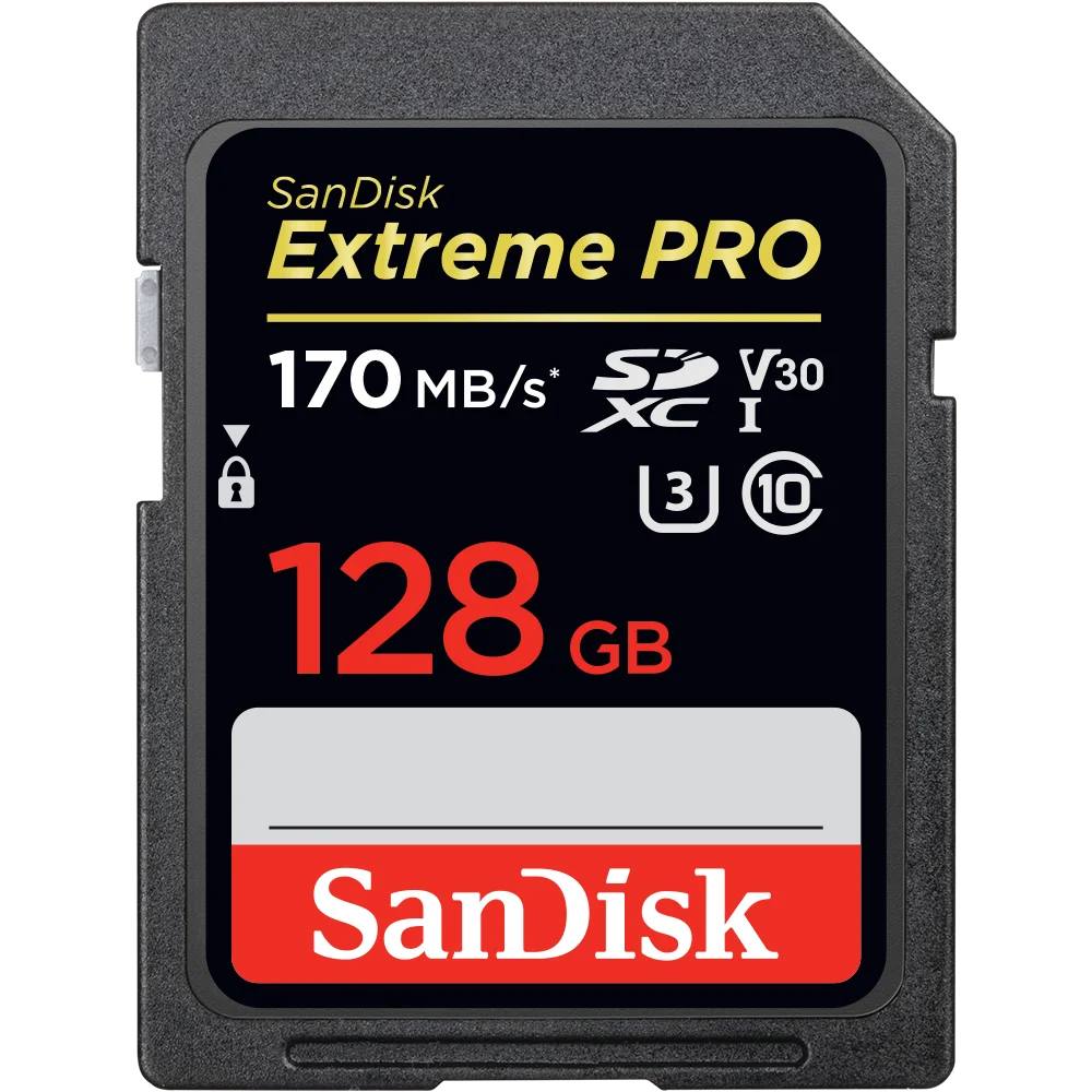 Оригинальная SD-карта Sandisk 512 ГБ SDHC 64 128 256 200 МБ/с SDXC Class10 32 95M/S Карта памяти C10 USH-1