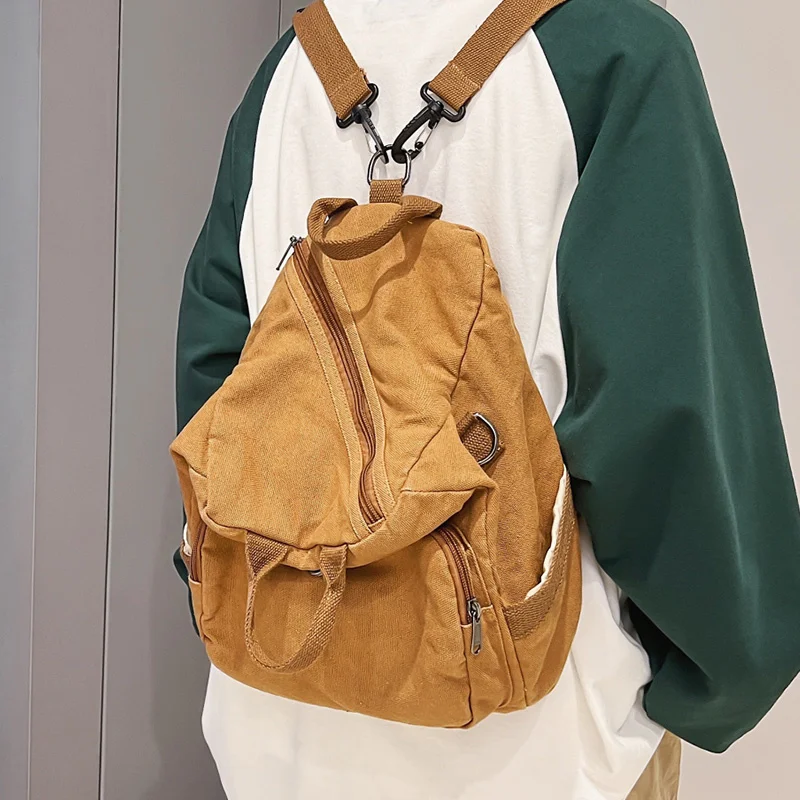 

Брендовая дизайнерская сумка через плечо, рюкзаки унисекс, вместительный рюкзак на молнии, Холщовый Рюкзак, Студенческая школьная сумка для девочек