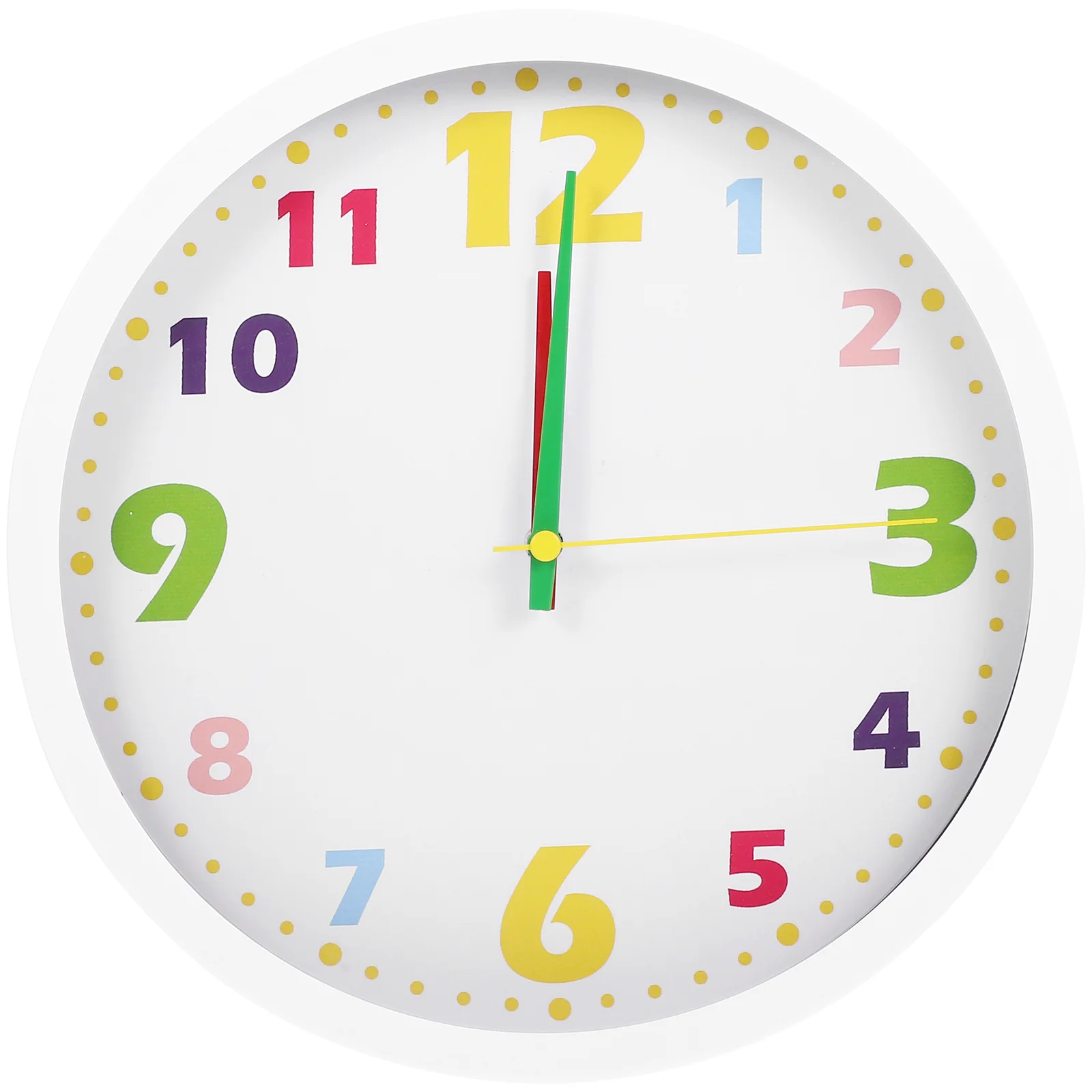 

Clock Wall Clocks Hanging Teaching Time Round Children Kids Decorative Bedroom Room Ticking Non Silent Learning Decor Kidsroom