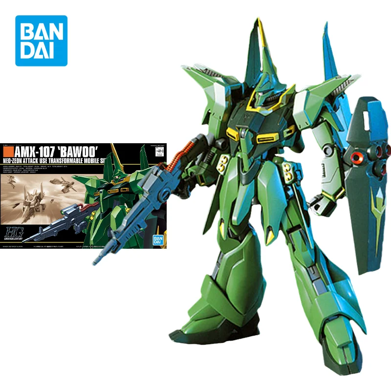 

Оригинальная модель Bandai Gundam, Комплект аниме-фигурок HGUC 1/144 AMX-107 BAWOO, экшн-фигурки, коллекционные украшения, игрушки, подарки для детей