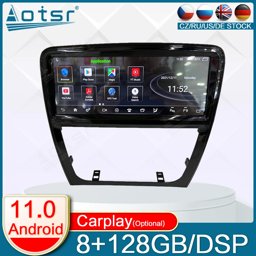 Radio con GPS para coche, reproductor Multimedia con Android, estéreo, Carplay, DSP, vídeo, 4G, LTE, sistema dual, Para Jaguar XJ 351, 2009-2016