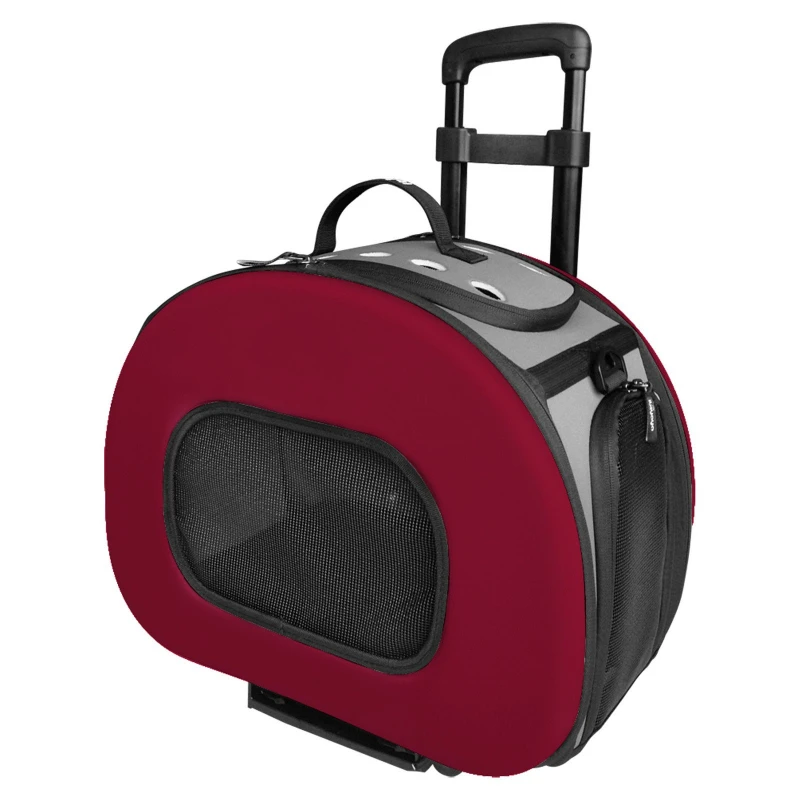 

Tough-Shell Wheeled Collapsible Final Destination Pet Carrier- Black - Medium