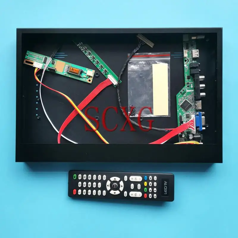 

For LP150E02-A2P1 LP150E05-A2K1 Analog TV Driver Board+Metal Case VGA HDMI-Compatible AV USB LVDS 30 Pin 1CCFL Kit 15" 1400*1050