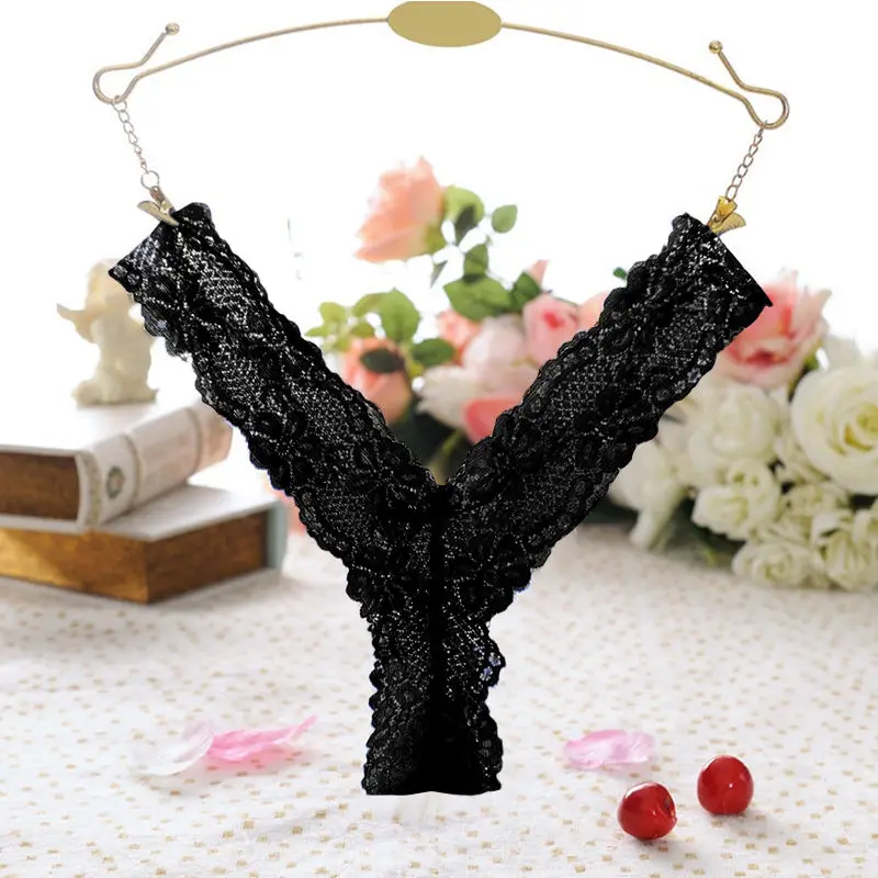 

Transparent sexy lace underwear women's low waist thong seamless briefs sexy underwear women