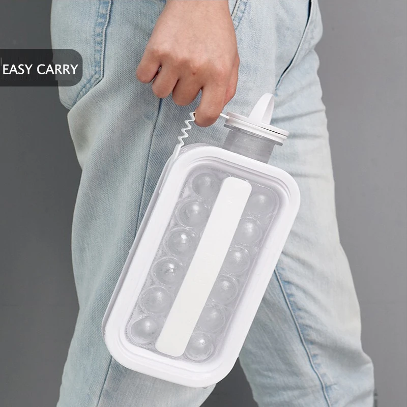 ice ball maker kettle creative ice hockey mold two in one multifunctional ice cube mold container kitchen bar accessories gadget free global shipping