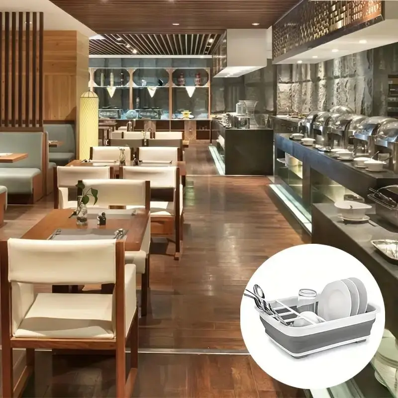 Кухонная корзина для сухого хранения органайзер сушки складная полка посуды