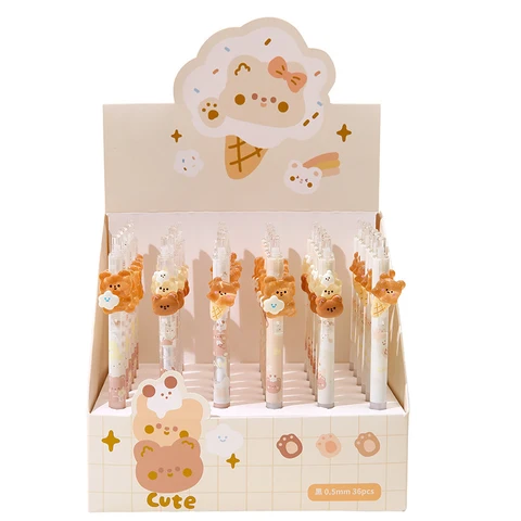 Lápis mecânicos de 2pcs Kawaii Reabilições automáticas líderes de papelaria coreana kawaii weat writing office school material