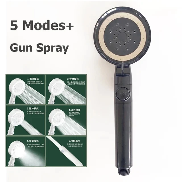 

Большая панель душевая лейка 6 режимов ABS-пластик