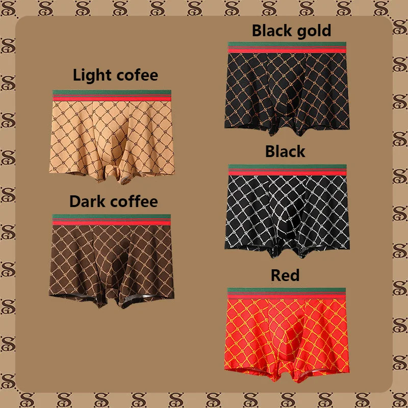 2023 Brand Men's Boxer Panties Graphene 3A Antibacterial Pure Cotton Panties Hygroscopic And Breathable Elastic  Men's Panties