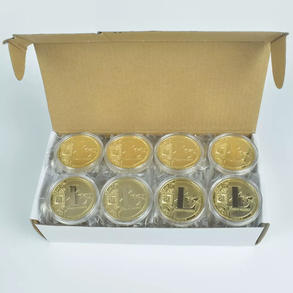 

50pcs/Lot Collectibles Litecoin Coin LTC Coin Commemorative Coins For Souvenir cryptocurrency coin