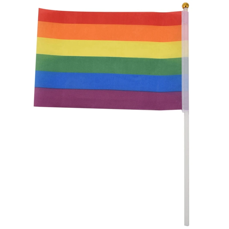 

200 Pack Rainbow Small Mini Stick Flags,Decorations For Rainbow Pride Party