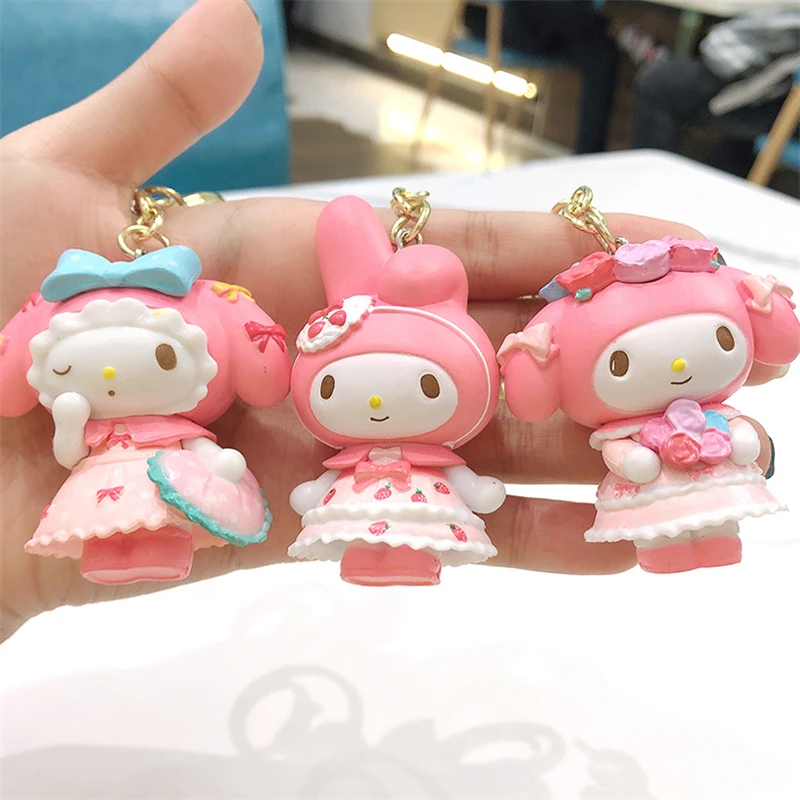 

Sanrio Kawaii Mymelody Keychain Doll Design Cute Car Keychain Backpack Pendant Decoration Cute Couple Gift