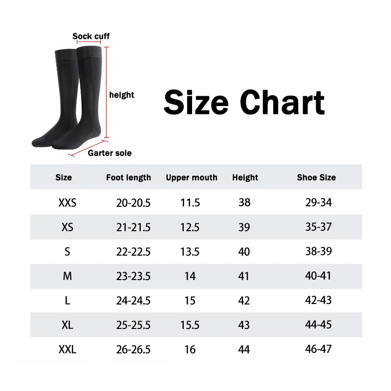 Носки унисекс для подводного плавания с длинными трубками носки дайвинга