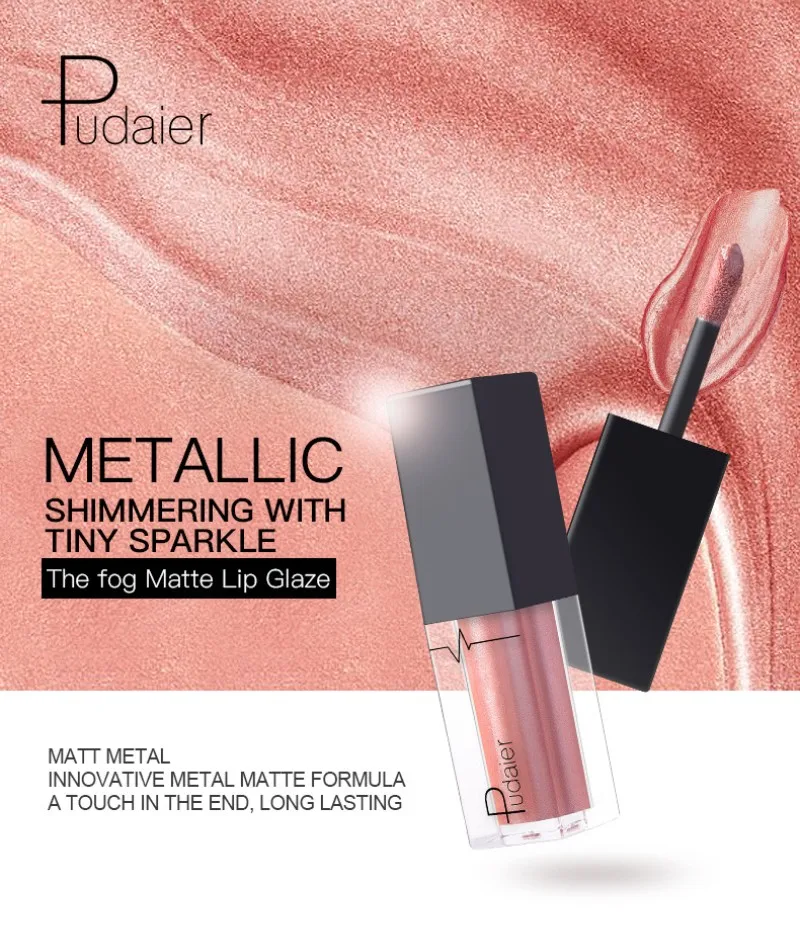 

Matte Liquid Lipstick 24 Color Waterproof And Long-Lasting Lip Gloss Tint Sexy Red Bare Purple Metal Lipsticks Makeup Cosmetics